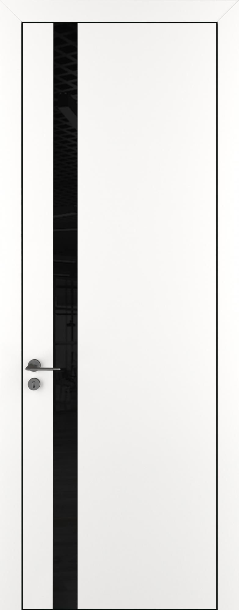 Межкомнатная дверь «Квалитет K2 Alu Black» белый матовый