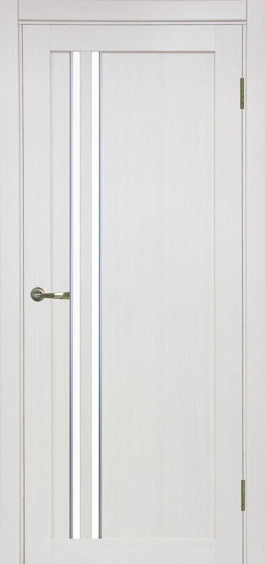 Межкомнатная дверь «Турин 525» АПС молдинг SC серебро стекло сатин