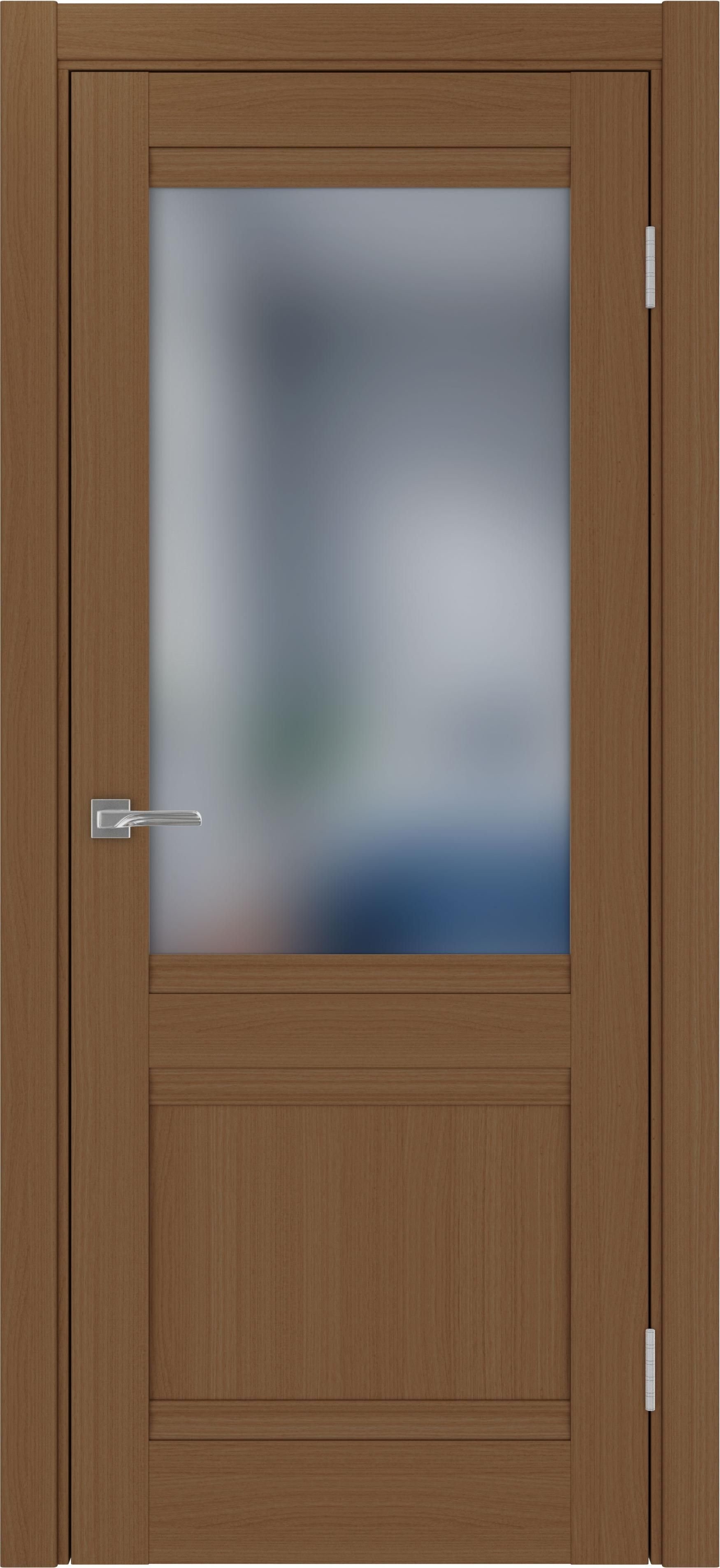Межкомнатная дверь «Турин 502U.21 Орех» стекло сатин