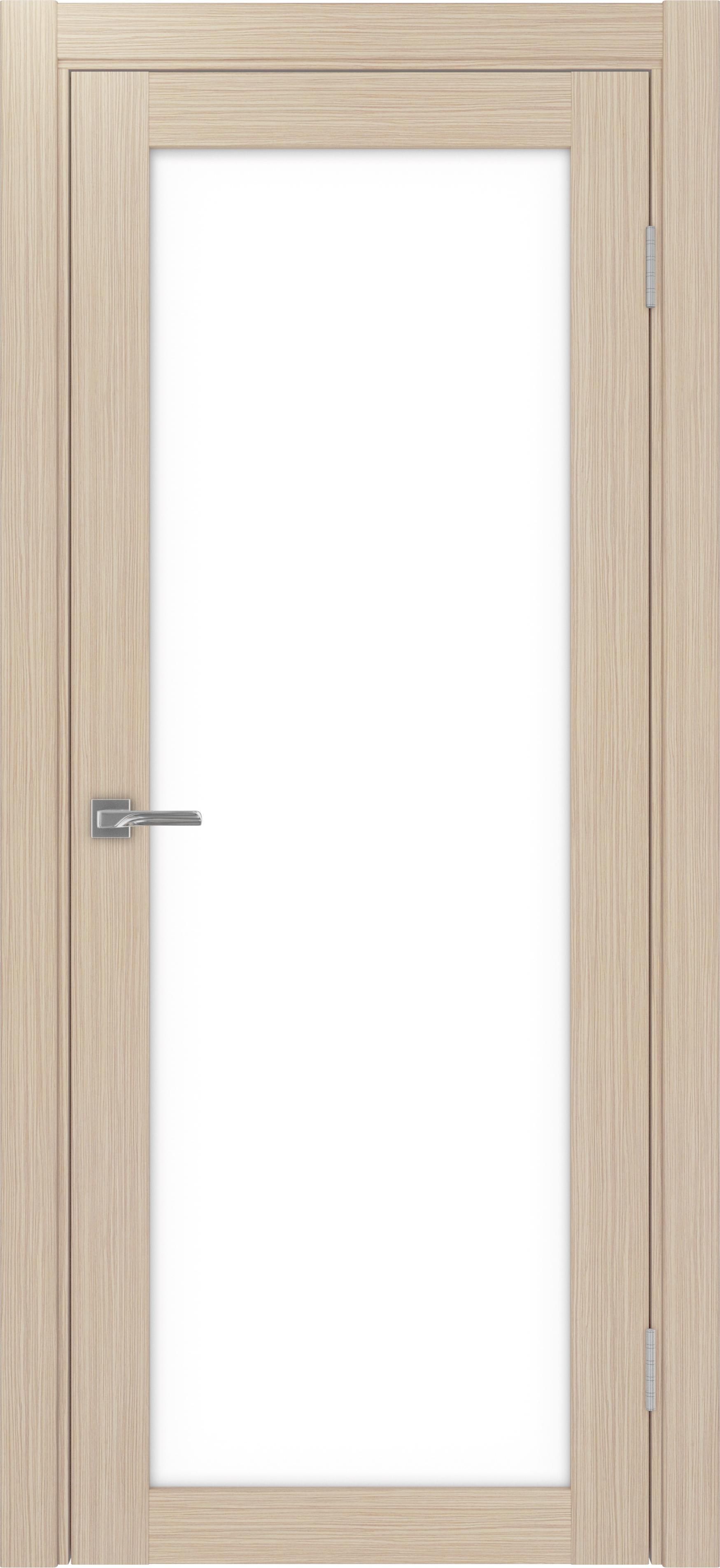 Межкомнатная дверь «Турин 501.2 Дуб белёный» Lacobel белый