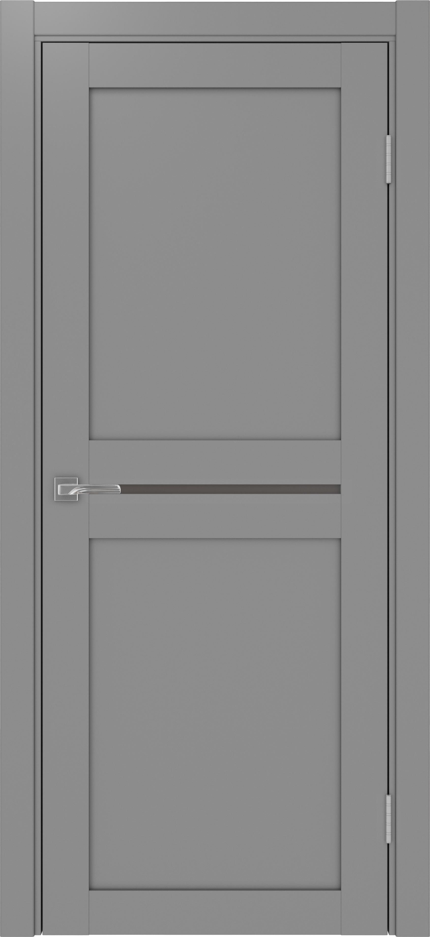 Межкомнатная дверь «Турин 520.121 Серый» стекло сатин