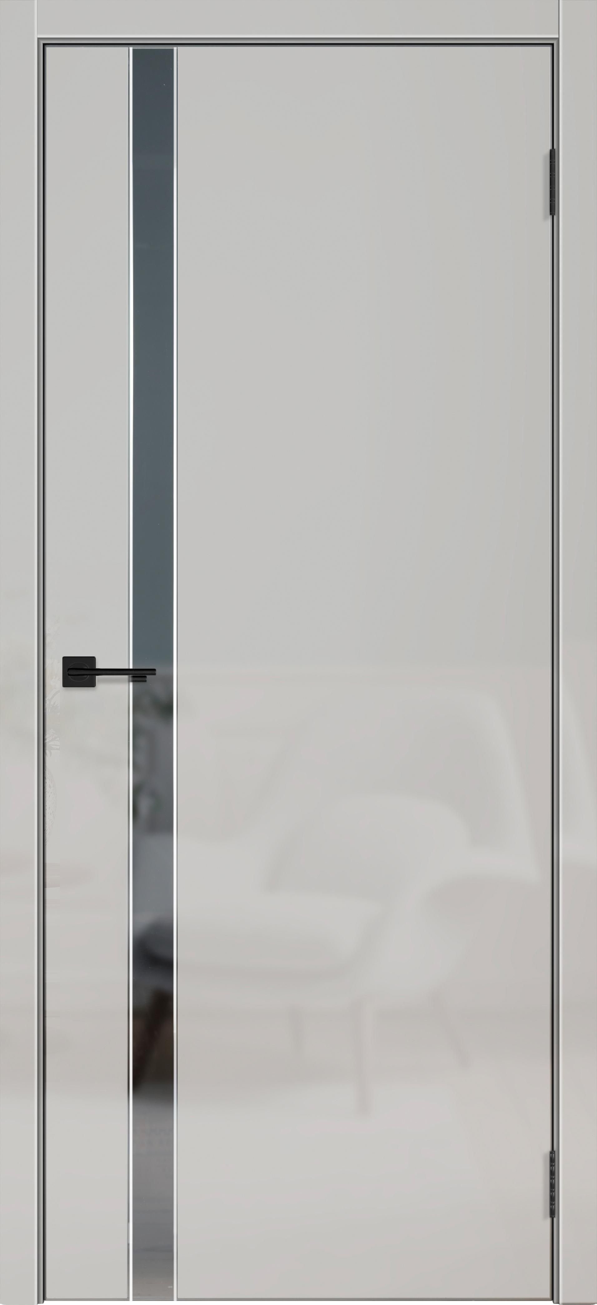 Межкомнатная дверь 519/6 серый глянец PVC