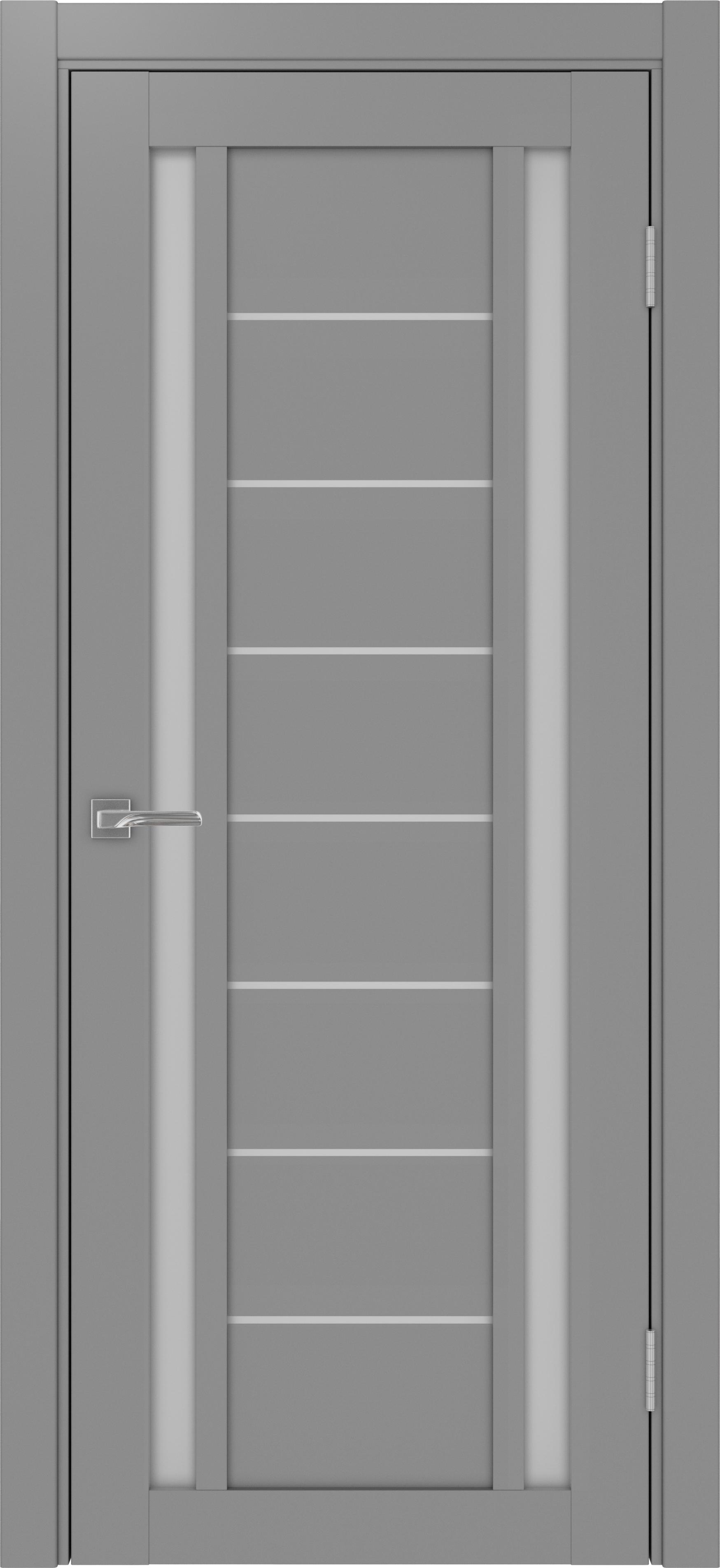 Межкомнатная дверь «Турин 558.212 Серый» стекло сатин