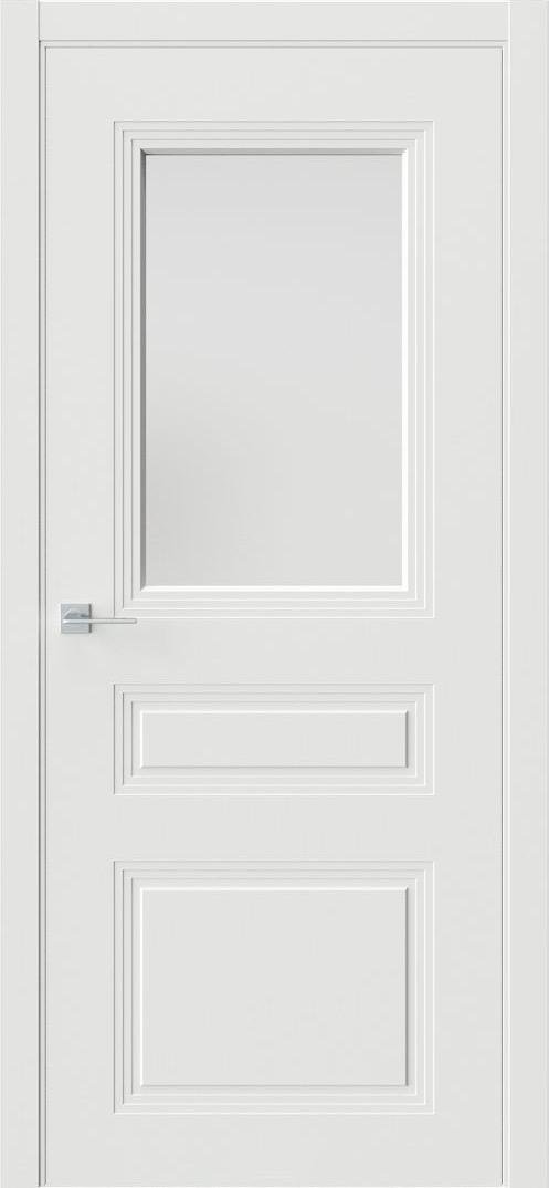 Межкомнатная дверь «Monte 8» со стеклом Эмаль белая