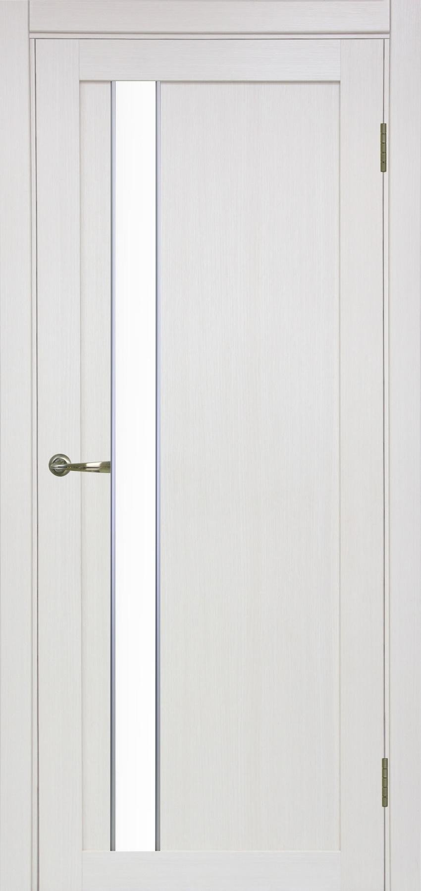 Межкомнатная дверь «Турин 528» АПС молдинг SC серебро стекло сатин