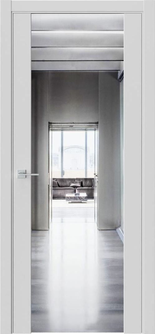 Межкомнатная дверь «Element 7» зеркало Emlayer серый