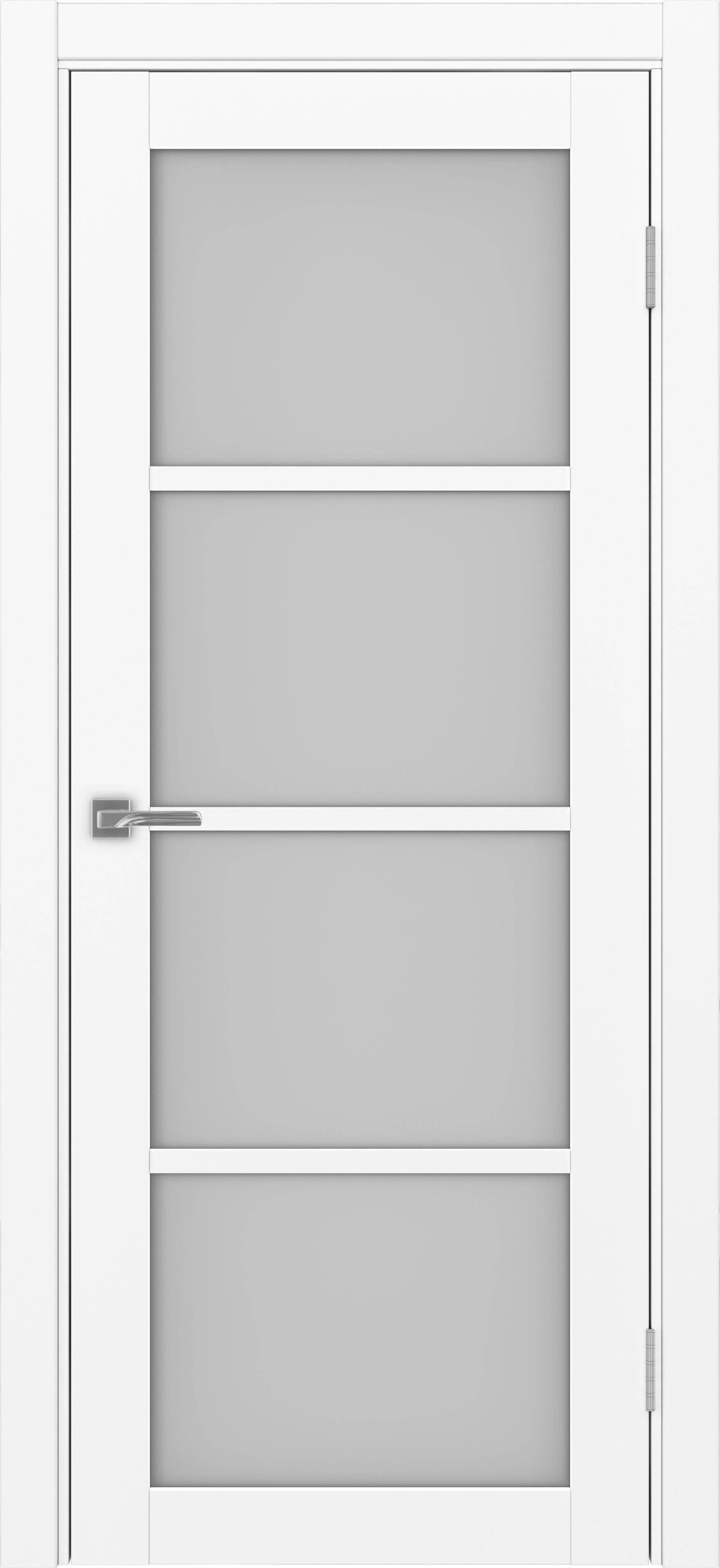 Межкомнатная дверь «Турин 540.2222 Белый снежный» стекло сатин