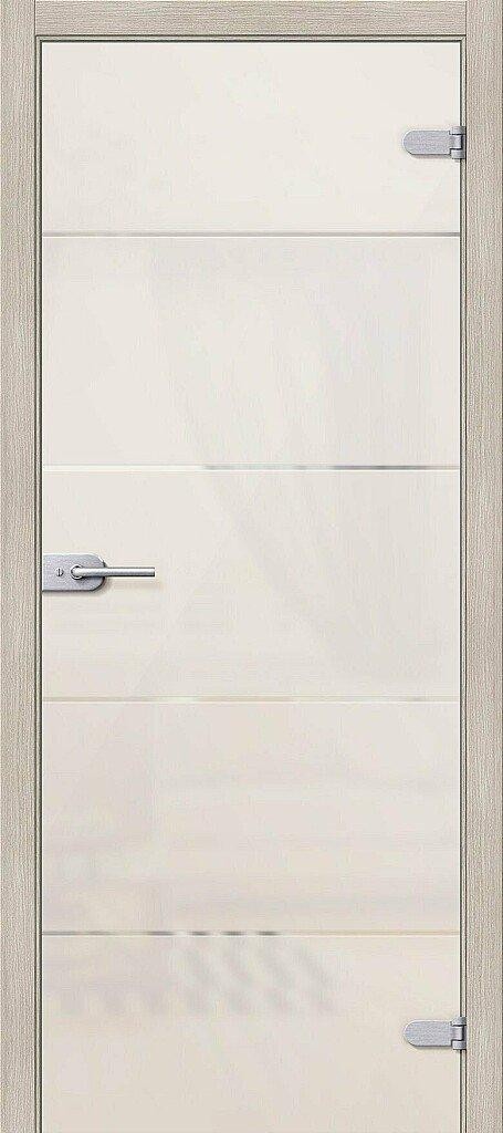 Межкомнатная стеклянная дверь «Диана» Белое Сатинато