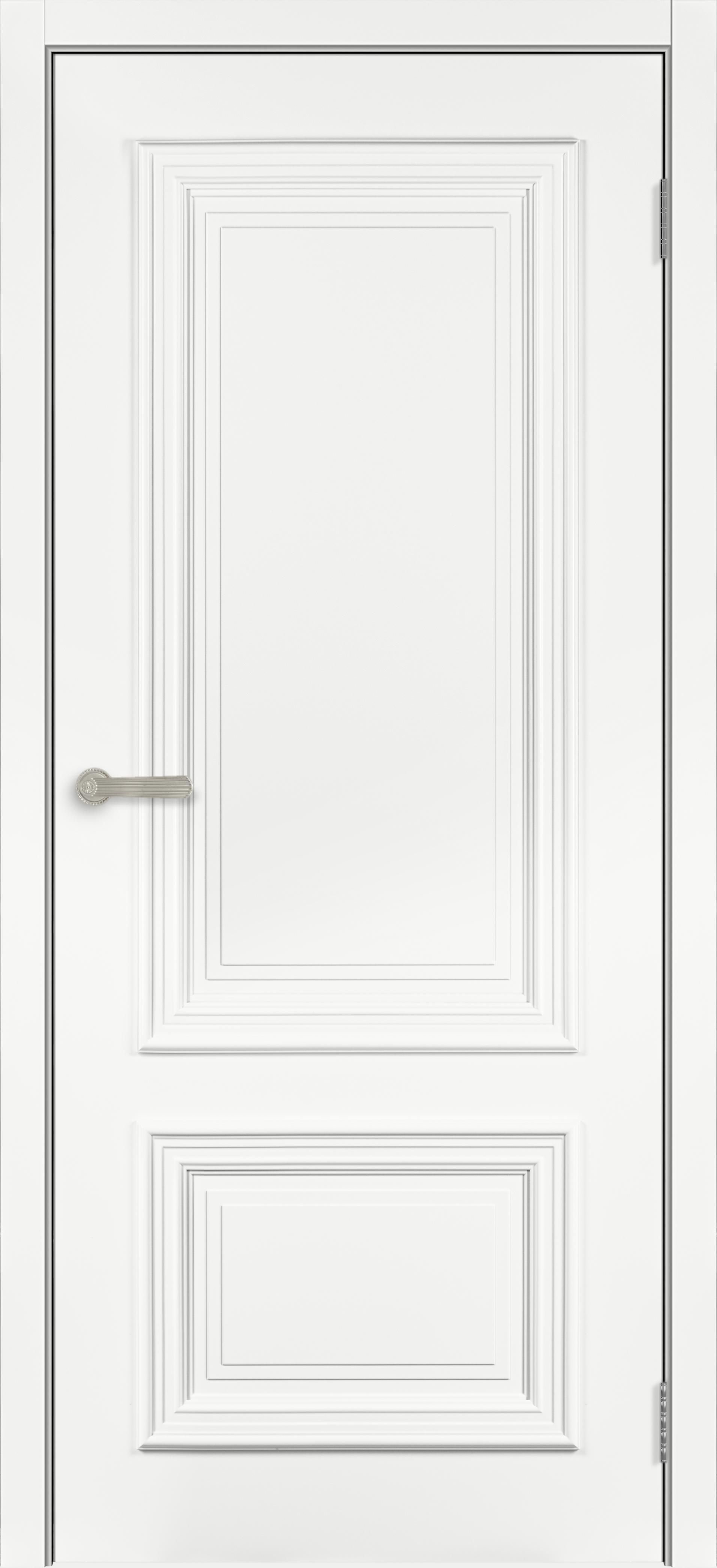 Межкомнатная дверь Багет No11, эмаль белая