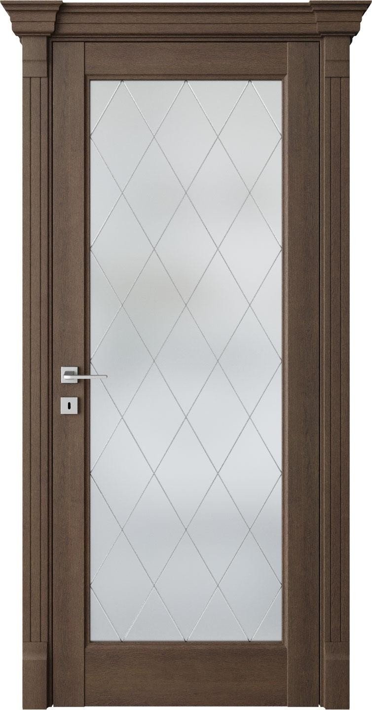 Межкомнатная дверь Holz «Dante D2» со стеклом (34 цвета)