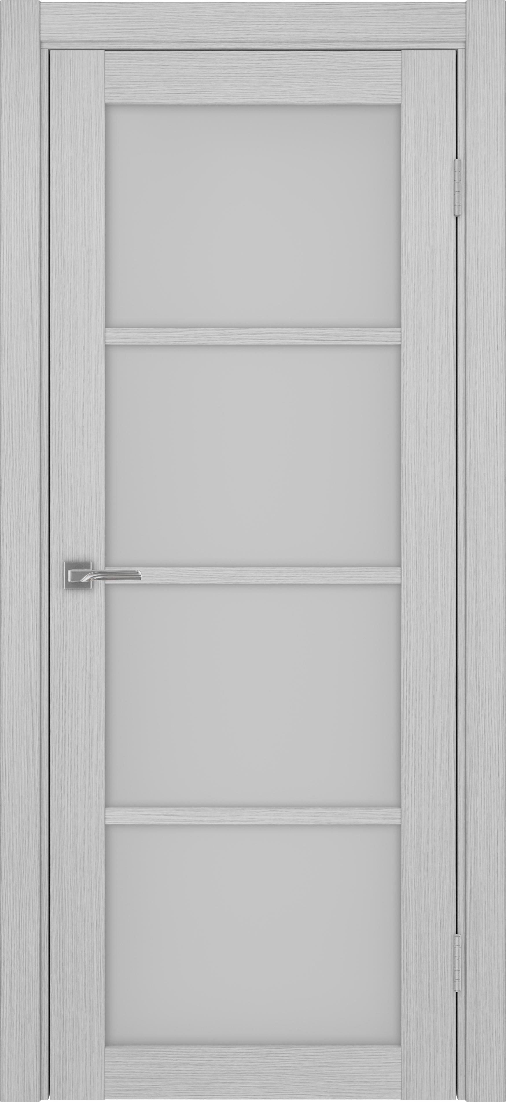 Межкомнатная дверь «Турин 540.2222 Дуб серый» стекло сатин