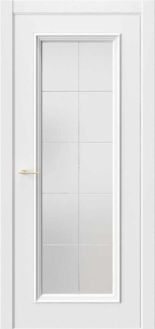 Межкомнатная дверь «Брюгге 2 со стеклом» эмаль тон белый