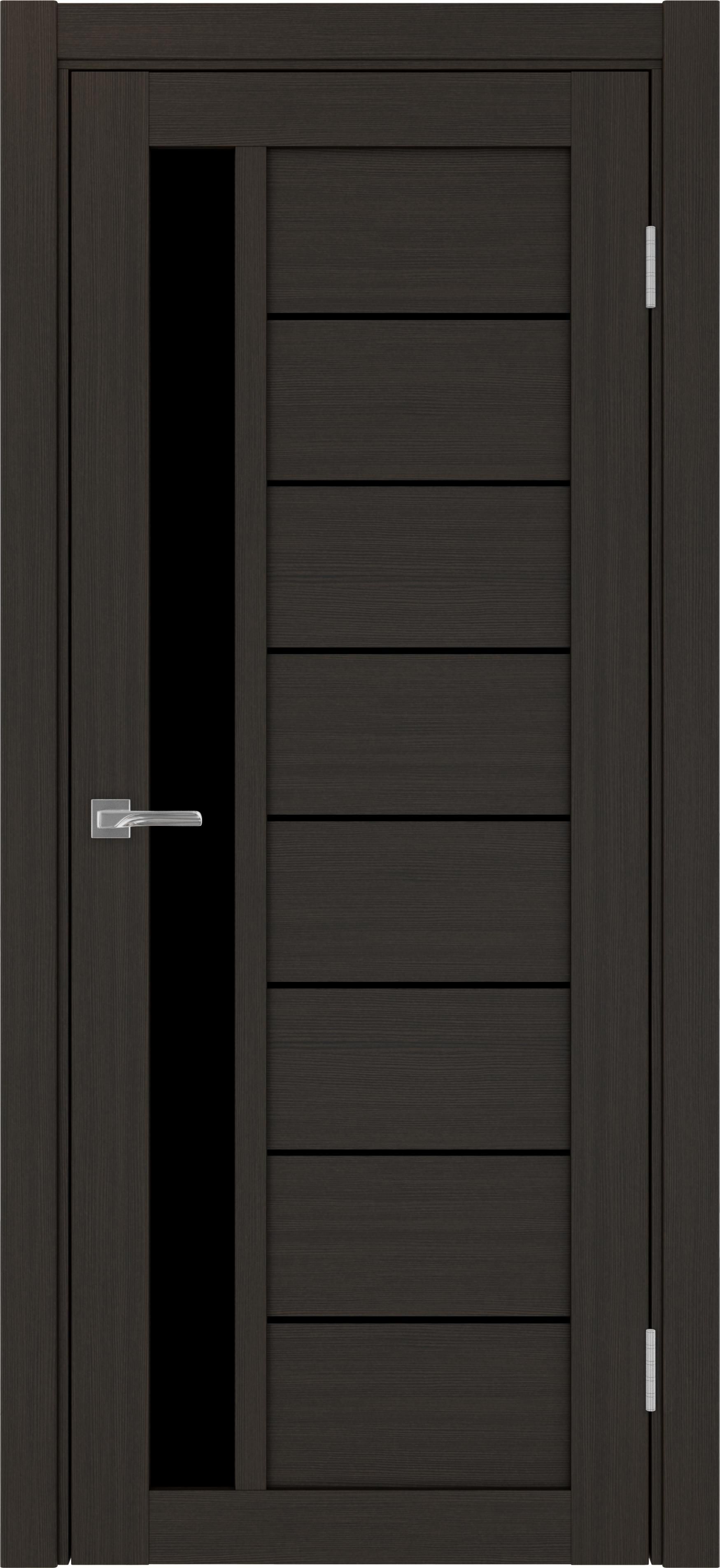Межкомнатная дверь «Турин 554 Венге» Лакобель чёрный