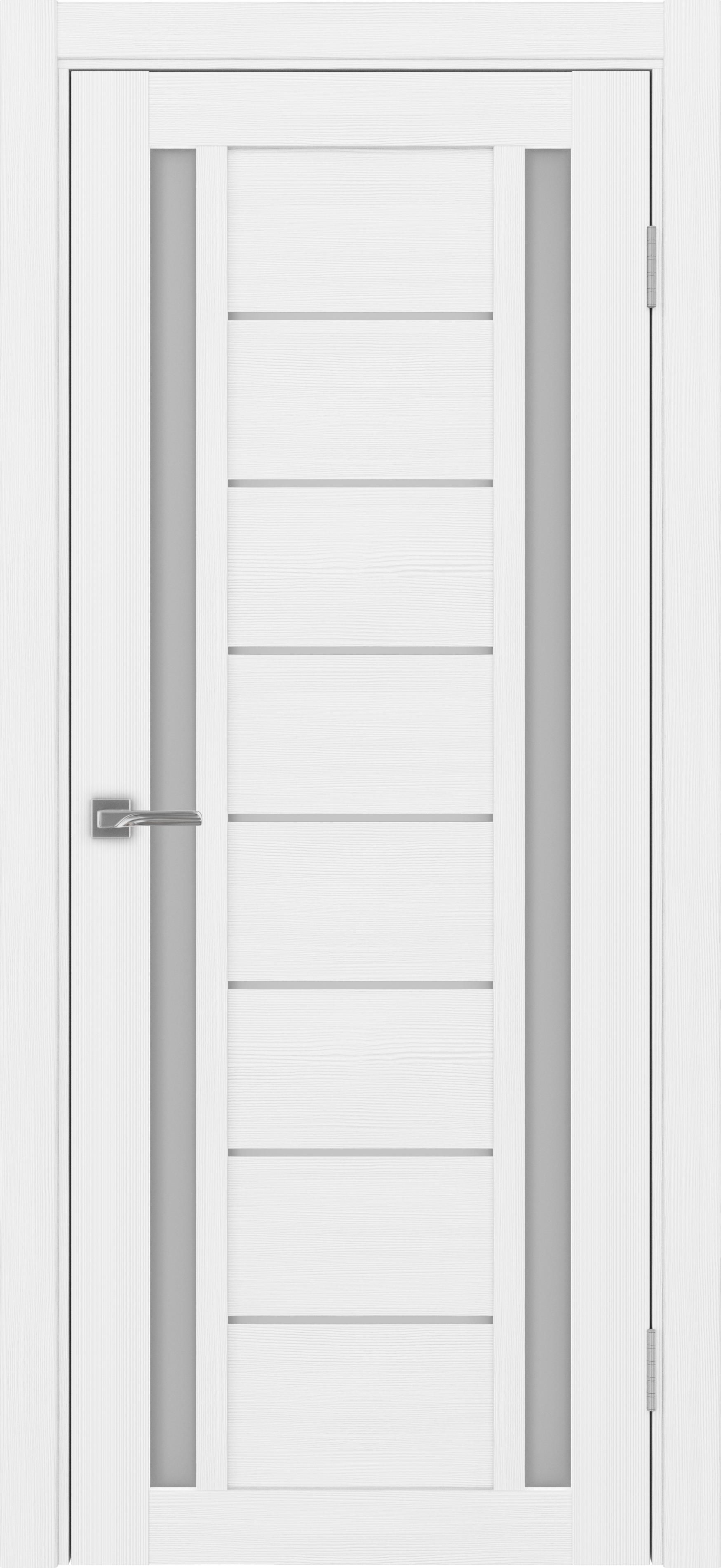 Межкомнатная дверь «Турин 558.212 Белый лёд» стекло сатин